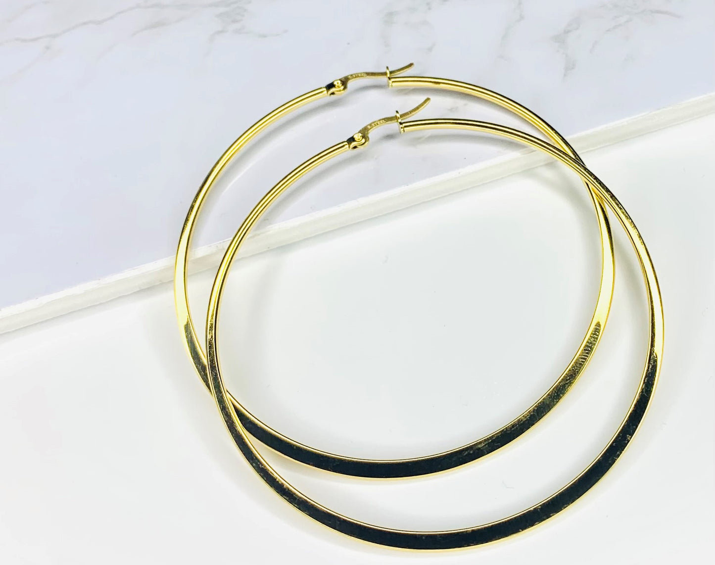 Flat Hoop Earrings