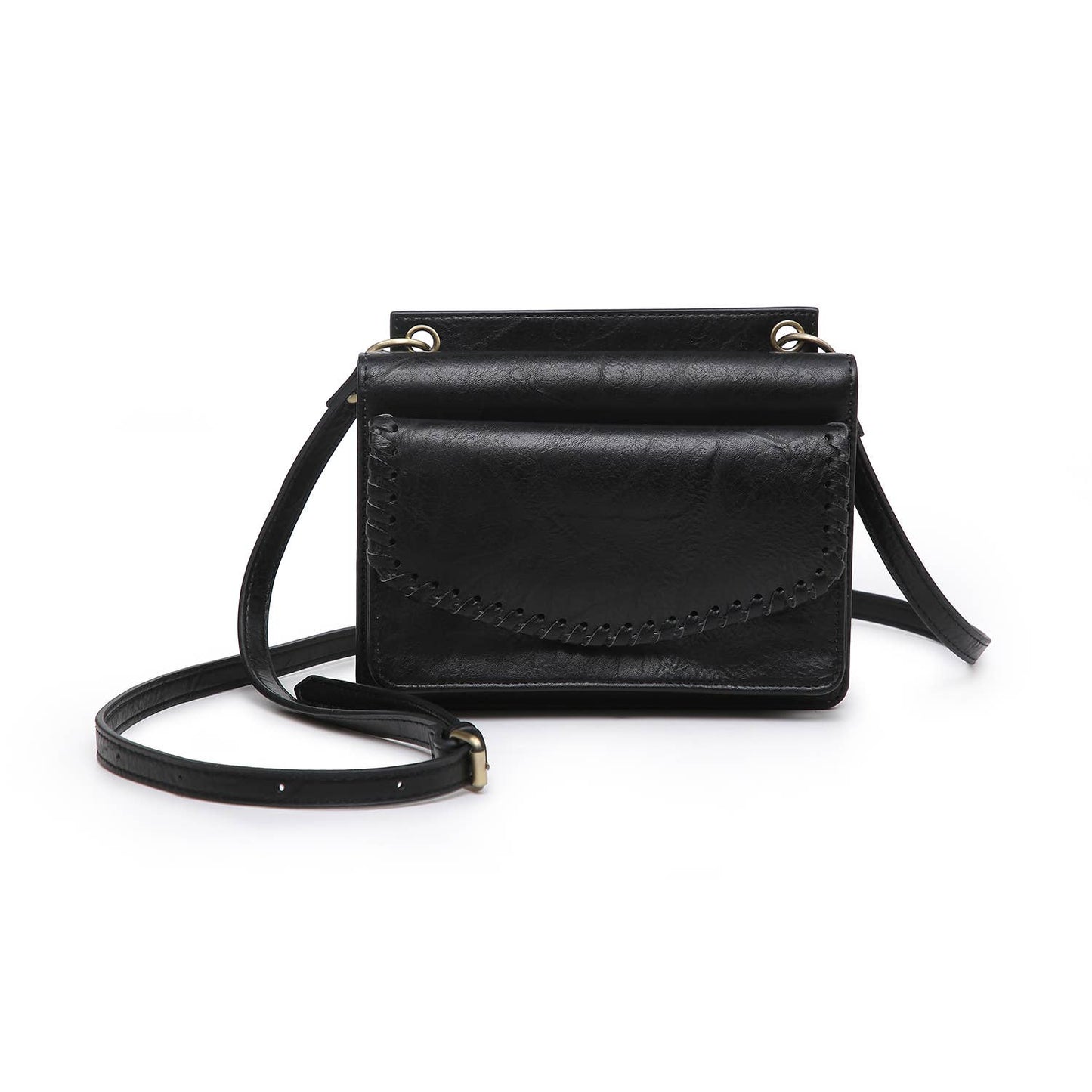 Evelyn Crossbody/Wallet w/ Whipstitch Detail