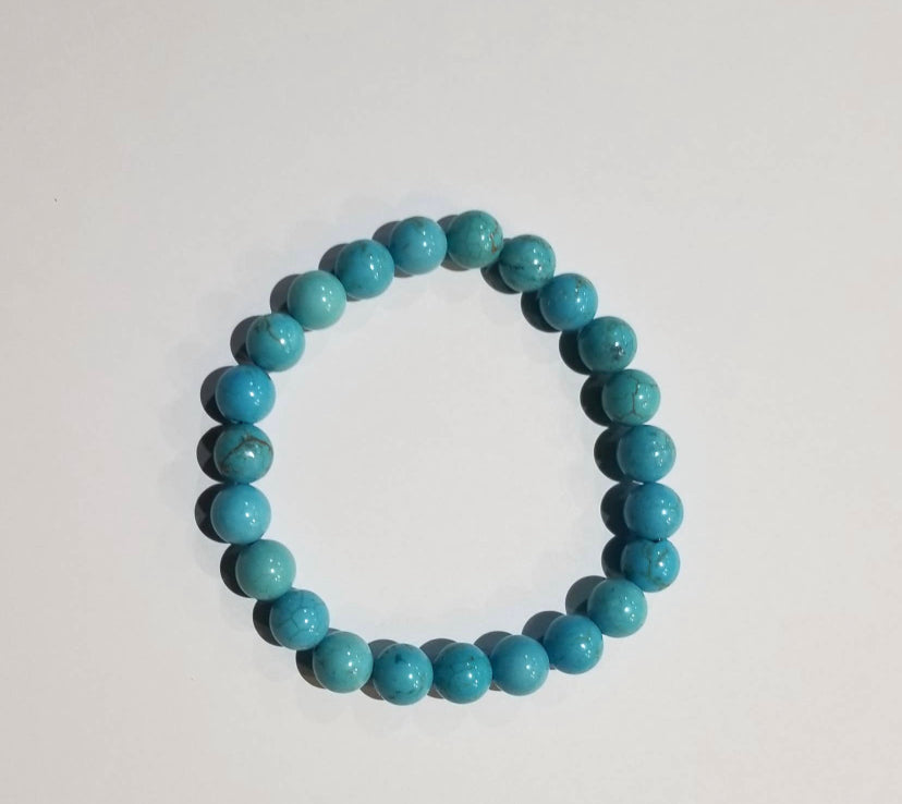 Natural Stone Stretch Bracelets - Turquoise