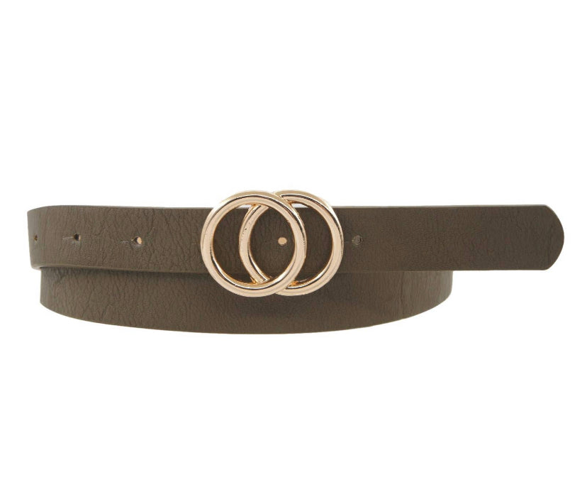 Double Ring Belt Olive